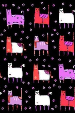 Cover of My Big Fat Journal Notebook For Cat Lovers Funny Cats Wearing Socks Pattern 9