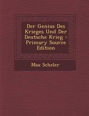 Book cover for Der Genius Des Krieges Und Der Deutsche Krieg