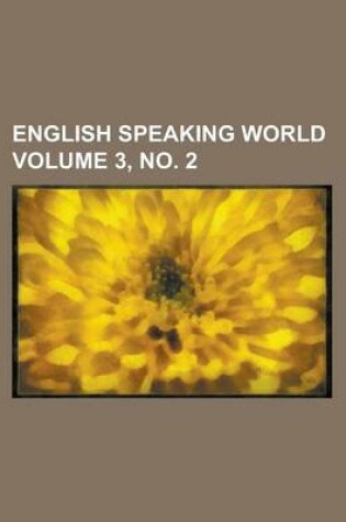 Cover of English Speaking World Volume 3, No. 2