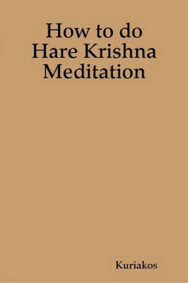 Book cover for How to Do Hare Krishna Meditation