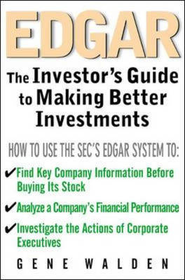 Book cover for EDGAR - The Investor's Guide to Making Better Investments