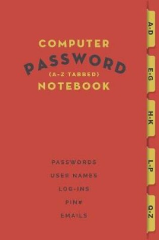 Cover of Computer Password Notebook