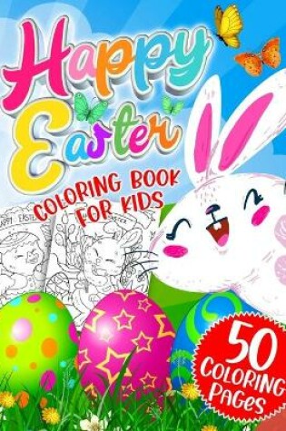 Cover of Easter Coloring Book for Kids Ages 4-8