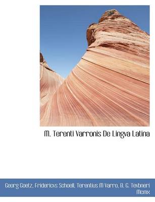 Book cover for M. Terenti Varronis de Lingva Latina