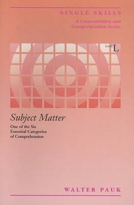 Book cover for Subject Matter