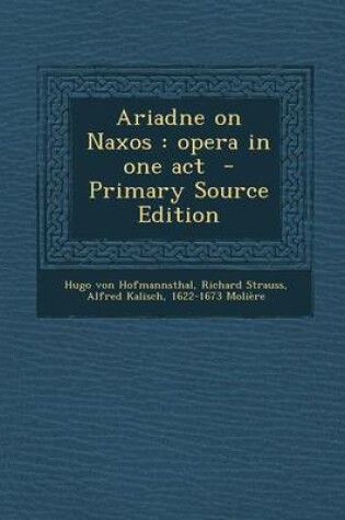 Cover of Ariadne on Naxos