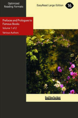 Cover of Prefaces and Prologues to Famous Books