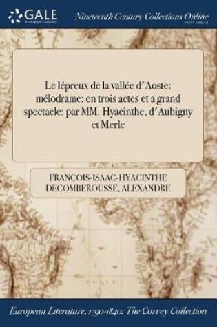 Cover of Le Lepreux de la Vallee D'Aoste