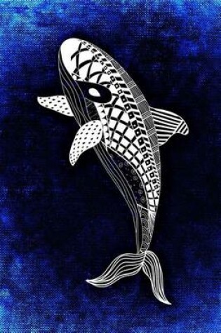 Cover of Cool Abstract Whale Drawing on Blue