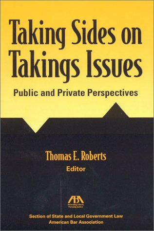 Cover of Taking Sides on Takings Issues