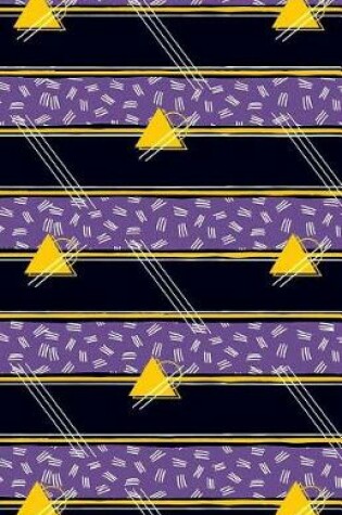 Cover of Bullet Journal Abstract Pattern Yellow Triangles