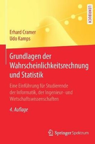 Cover of Grundlagen Der Wahrscheinlichkeitsrechnung Und Statistik