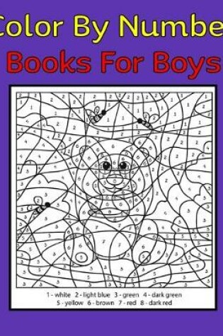 Cover of Color By Number Books For Boys