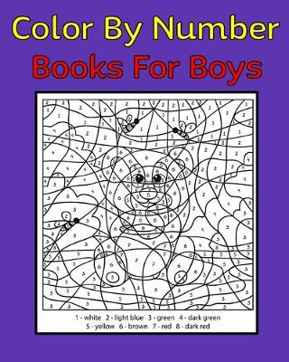 Book cover for Color By Number Books For Boys