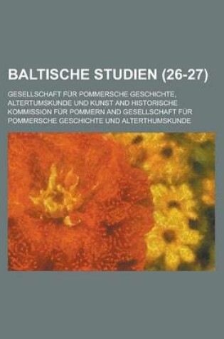 Cover of Baltische Studien (26-27)