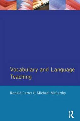 Cover of Vocabulary and Language Teaching