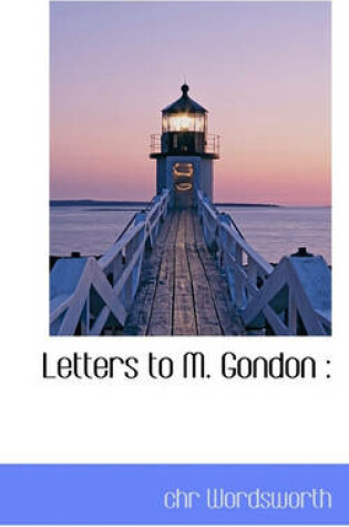 Cover of Letters to M. Gondon