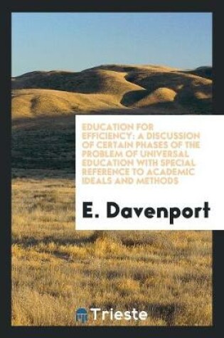 Cover of Education for Efficiency