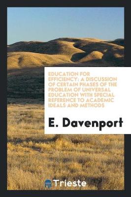 Book cover for Education for Efficiency
