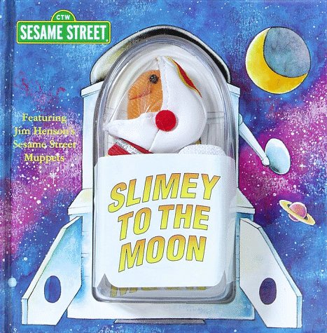 Book cover for Slimey to the Moon Book & Finger Puppet