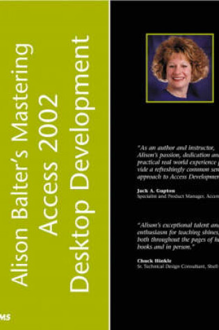 Cover of Alison Balter's Mastering Access 2002 Desktop Development