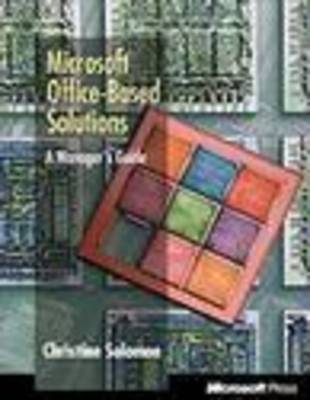 Book cover for Microsoft Office Based Solutions