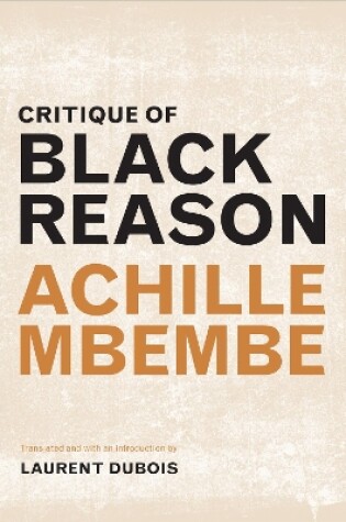 Cover of Critique of Black Reason