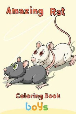 Cover of Amazing Rat Coloring book Boys