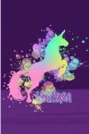 Book cover for Paint Splatter Unicorn Art Design