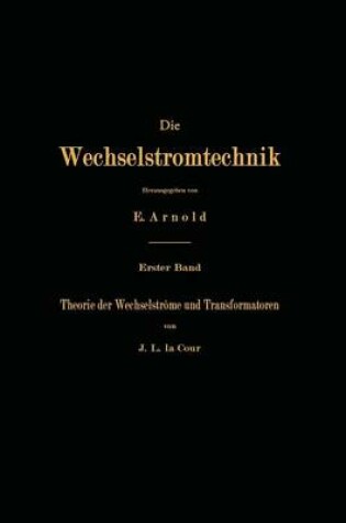 Cover of Theorie Der Wechselstroeme Und Transformatoren