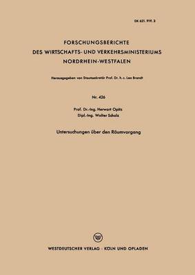 Cover of Untersuchungen UEber Den Raumvorgang