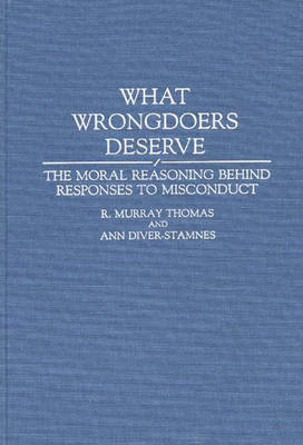 Book cover for What Wrongdoers Deserve