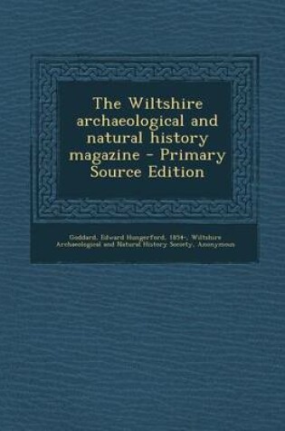Cover of The Wiltshire Archaeological and Natural History Magazine