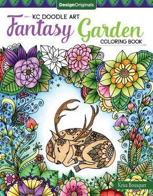 Book cover for KC Doodle Art Fantasy Garden Coloring Book