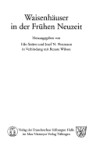 Book cover for Waisenh user in Der Fr hen Neuzeit