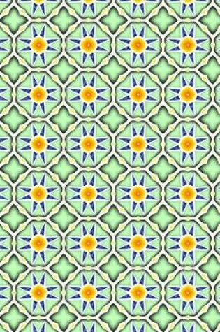 Cover of Flower Mosaic Tile Notebook - Wide Ruled