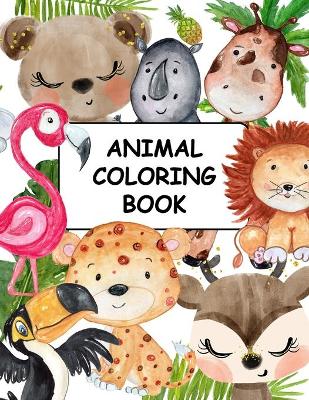 Book cover for Animal Coloring Book