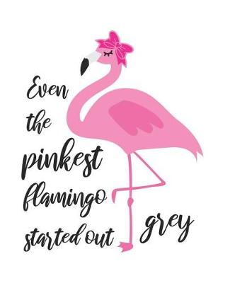 Book cover for Even the Pinkest Flamingo Started Out Grey
