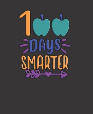 Book cover for 100 Days Smarter yellow, teal, blue, and purple colored design