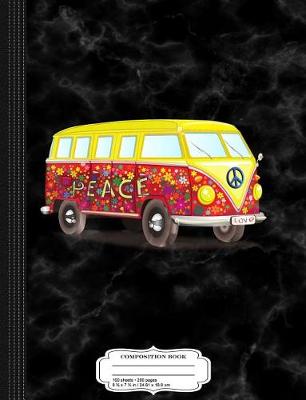 Book cover for Peace and Love Hippy Van Composition Notebook