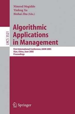 Cover of Algorithmic Applications in Management