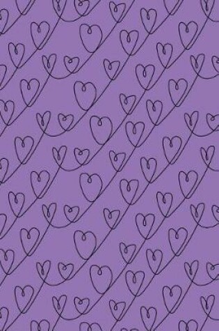 Cover of Bullet Journal Notebook Scribbly Hearts Pattern 5
