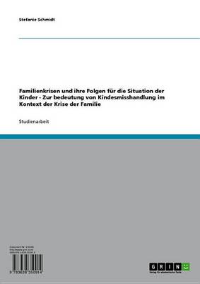 Book cover for Familienkrisen Und Ihre Folgen Fur Die Situation Der Kinder