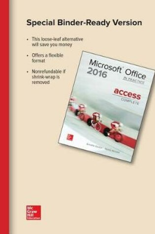 Cover of Looseleaf for Microsoft Office Access 2016 Complete: In Practice