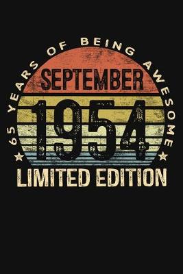 Book cover for September 1954 Limited Edition 65 Years of Being Awesome