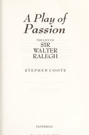 Cover of A Play of Passion