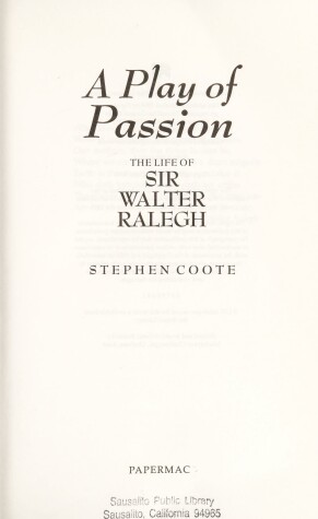 Book cover for A Play of Passion