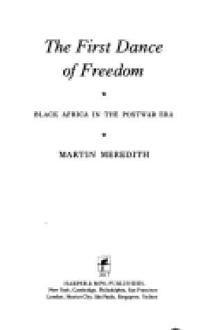 Cover of The First Dance of Freedom