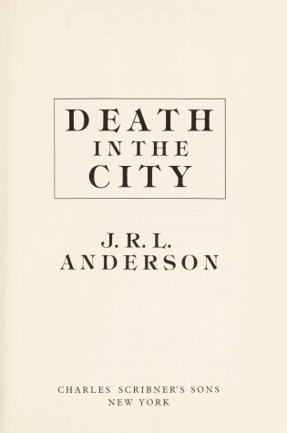 Cover of Death in the City