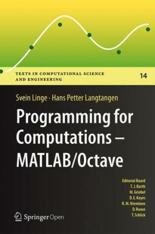 Cover of Programming for Computations  - MATLAB/Octave